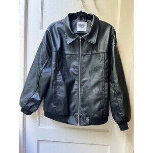 Princess Polly Black Leather Jacket